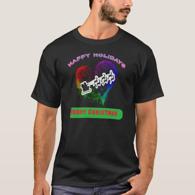 19.Ho Ho Ho Weihnachts kleiner Helfer frohe Weihna T-Shirt (Vorderseite)