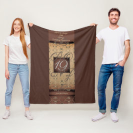 19. Hochzeitstag Dunkle Bronze Fleece Blanke