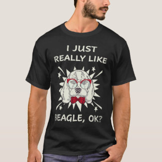 19 Ich mag Beagle einfach wirklich T-Shirt