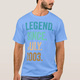 19 Jahre alte Legende seit Juli 2003 19. Geburtsta T-Shirt