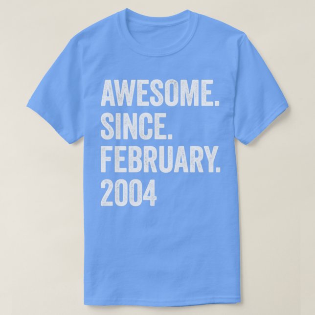 19 Jahre Phantastisch seit Februar 2004 19. Geburt T-Shirt (Design vorne)
