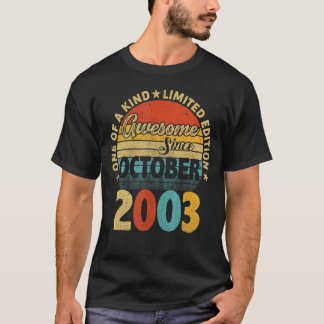 19 Jahre Phantastisch seit Oktober 2003 19. Geburt T-Shirt