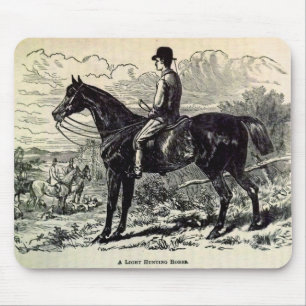 19. Jahrhundert Druck Ein leichtes Jagdpferd Mousepad