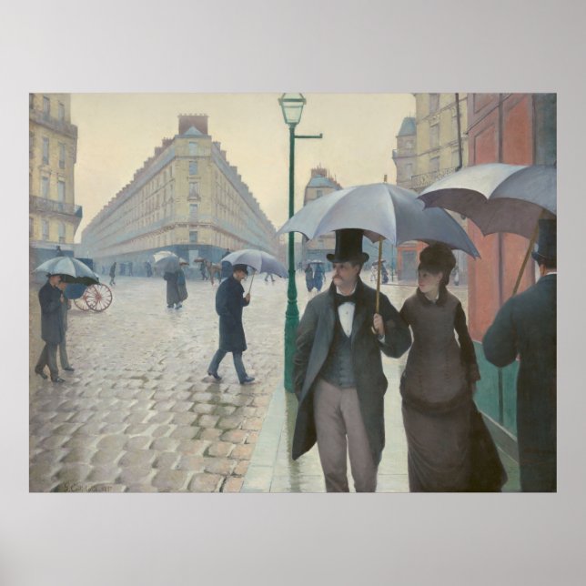19. Jahrhundert Paris CC0120 Gustave Caillebotte Poster (Vorne)