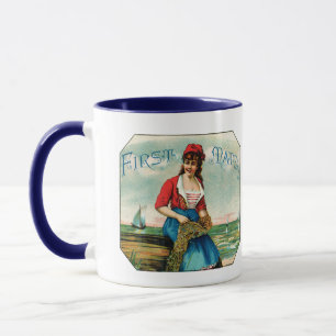 19. Jh. Zigarren des Ersten Maats Tasse