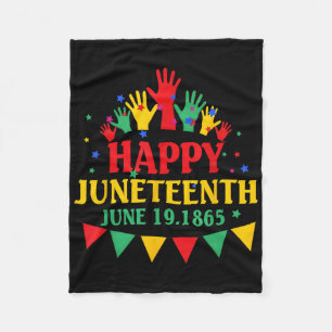 19. Juni 1865 Afrikanischer Amerikaner Bla Fleecedecke