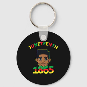 19. Juni 1865 Cool Brown Skin King B Schlüsselanhänger