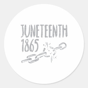 19. Juni 1865 Kette 19. Black Africa Pride Runder Aufkleber