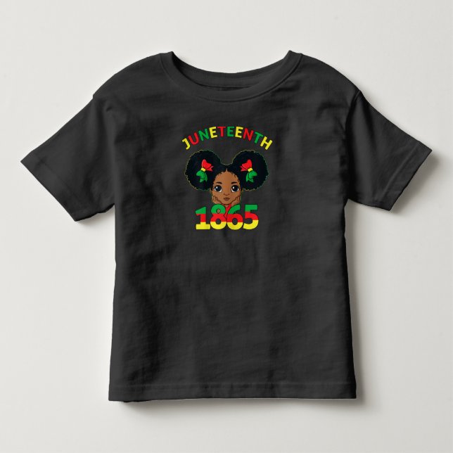 19. Juni 1865 Niedliche braune Hautmädchen Kleinkind T-shirt (Vorderseite)