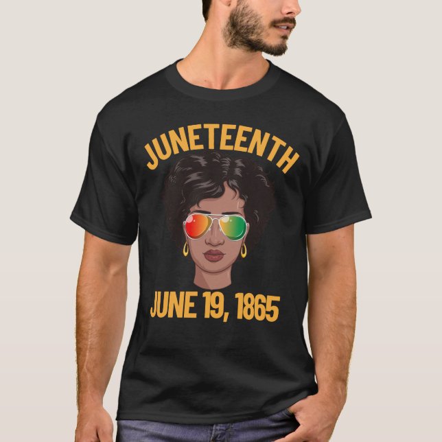 19. Juni 1865 Schwarze Frauen 19. Juni T-Shirt (Vorderseite)