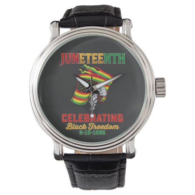 19. Juni 1865: Schwarze Freiheit Armbanduhr (Vorderseite)