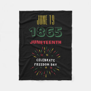 19. Juni 1865 Schwarze Geschichte Feuerwerke Fleecedecke