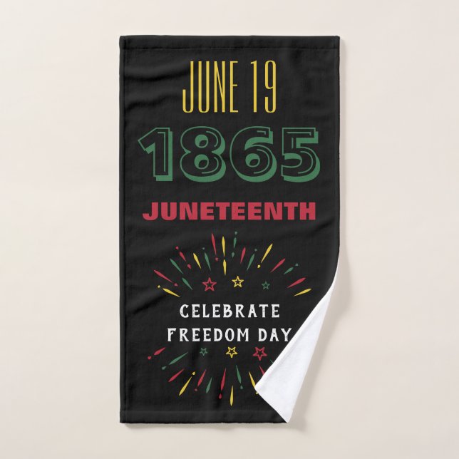 19. Juni 1865 Schwarze Geschichte Feuerwerke Handtuch (Handtuch)
