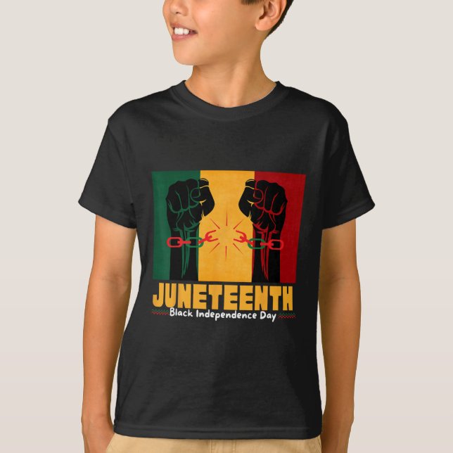 19. Juni 1865 Schwarzer Unabhängigkeitstag T-Shirt (Vorderseite)