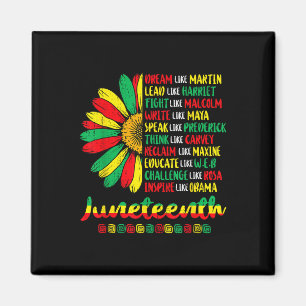19. Juni 1865 Sonnenblumen Freiheit Afrika 19 Juni Magnet