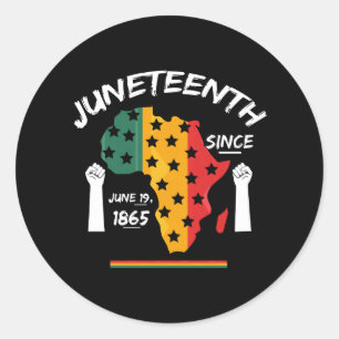 19. Juni 1865 T - Shirt Free Ish Runder Aufkleber