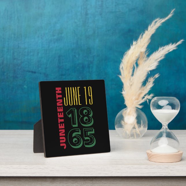 19. Juni 1865 Typografie Schwarze Geschichte Fotoplatte (InSitu)