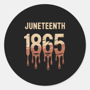 19. Juni 2025 Women Men African American Junetee Runder Aufkleber
