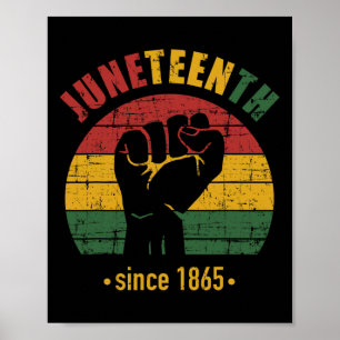 19. Juni seit 1865 mit panafrikanischer Flagge und Poster