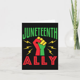 19. Juni Unterstützung Protest Pride Fist Karte