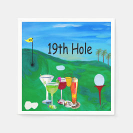 19 Loch Golf Napkins Serviette