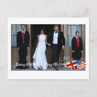 19. Mai 2018: Wenn Harry Meghan verheiratet Postkarte