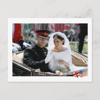 19. Mai 2018: Wenn Harry Meghan verheiratet Postkarte