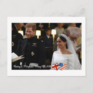 19. Mai 2018: Wenn Harry Meghan verheiratet Postkarte