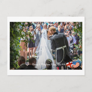 19. Mai 2018: Wenn Harry Meghan verheiratet Postkarte