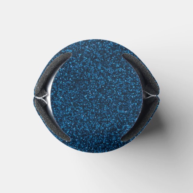 19 Navy Blue Glitzer Print Glimmer Glitzern Dosenkühler (Unterseite)