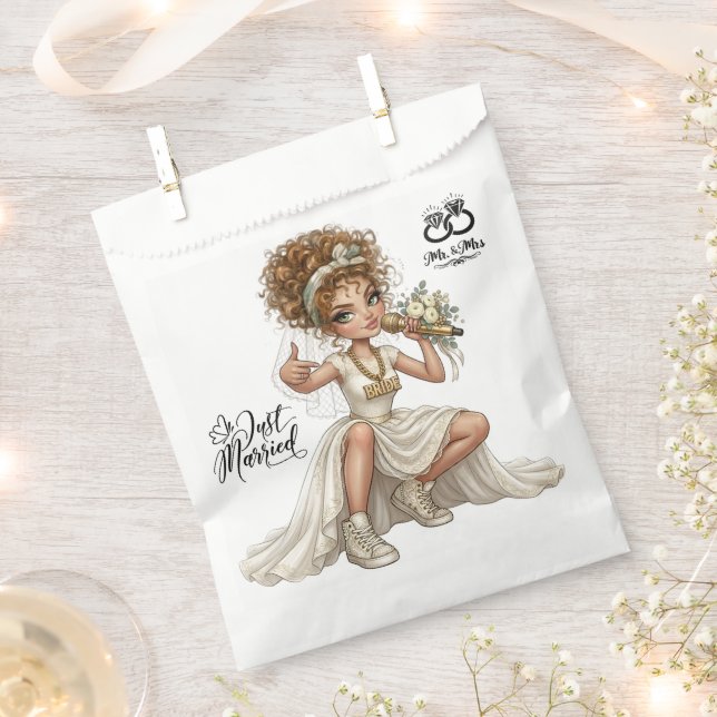 #19 Niedliche lustige Braut Geschenktütchen (Ausgeschnitten)