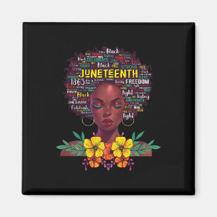 19. Shirt für Frauen Afro Beautiful Black P Magnet