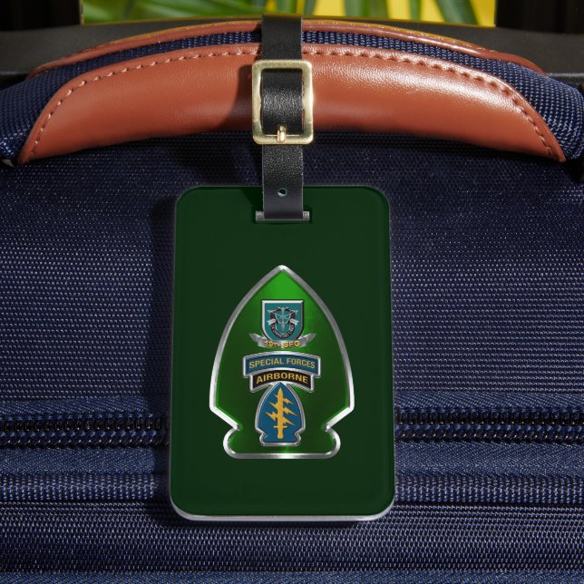 19. Special Forces Group Gepäckanhänger (Vorderseite Insitu 2)