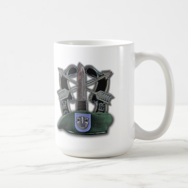19. Spezielle Kräfte Grüne Berets Veteranen Kaffeetasse (Rechts)