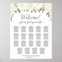 19 Tabelle Elfenbeinweiße Rosen Hochzeitstabelle