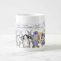19 Tasse géante d'appréciation de lapins de dessin