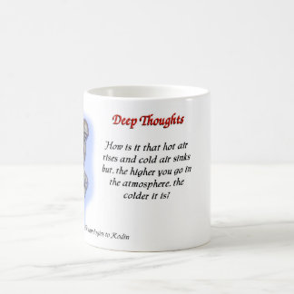 19 tiefe Gedanken - kalte Luft Kaffeetasse