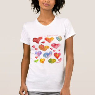 19 Valentine-Herz-T - Shirt/Kleid T-Shirt