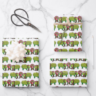 19" x 29" Wir drei Schafspappenpapier, M Geschenkpapier Set