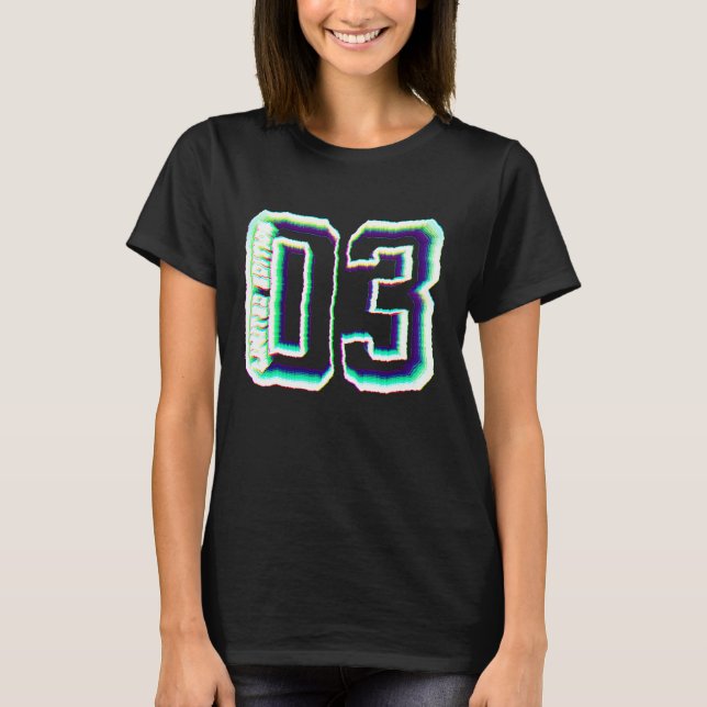 19 Years  2003 College 19th Birthday T-Shirt (Vorderseite)