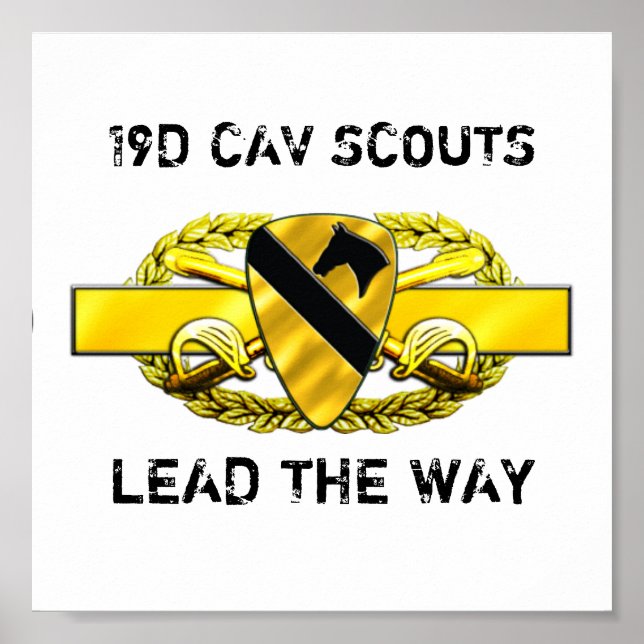 19D 1st Cavalry Division Poster (Vorne)