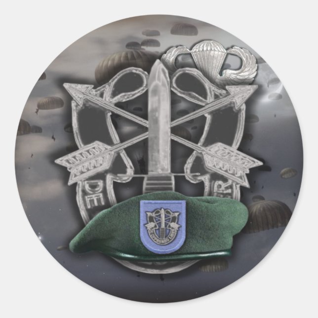 19e Sticker du groupe des forces spéciales Berets  (Devant)