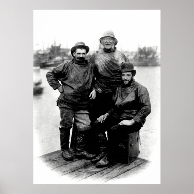 19th C. Smiling Fishermen Poster (Vorne)
