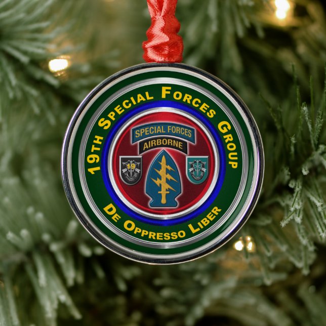 19th Special Forces Group (Airborne) Ornament Aus Metall (Baum)