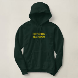 1.000.000 $ BITCOIN-Kapsel Bestickter Hoodie
