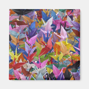 1.000 Origami Papierkran-Foto Magnet