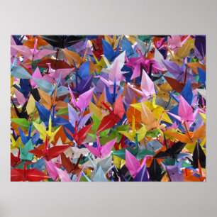 1.000 Origami Papierkran-Plakat Poster