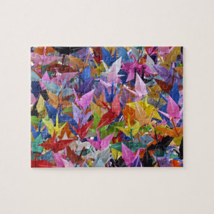 1.000 origamis empaquettent le puzzle de grues