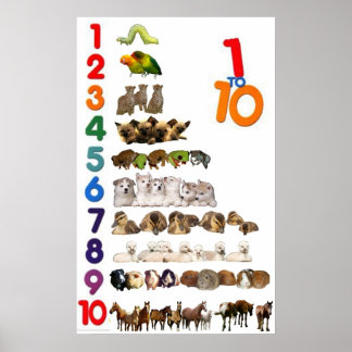 1 - 10 Nombres Poster