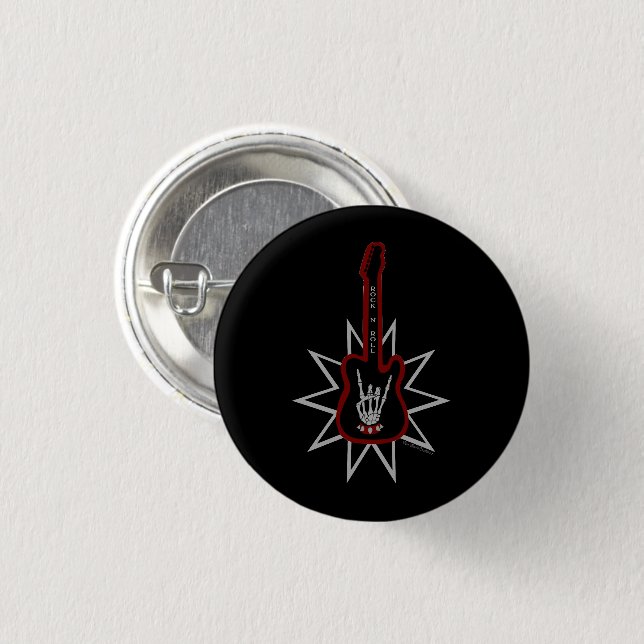 1 1/4 Zoll Taste - Rock n' Roll Button (Vorne & Hinten)